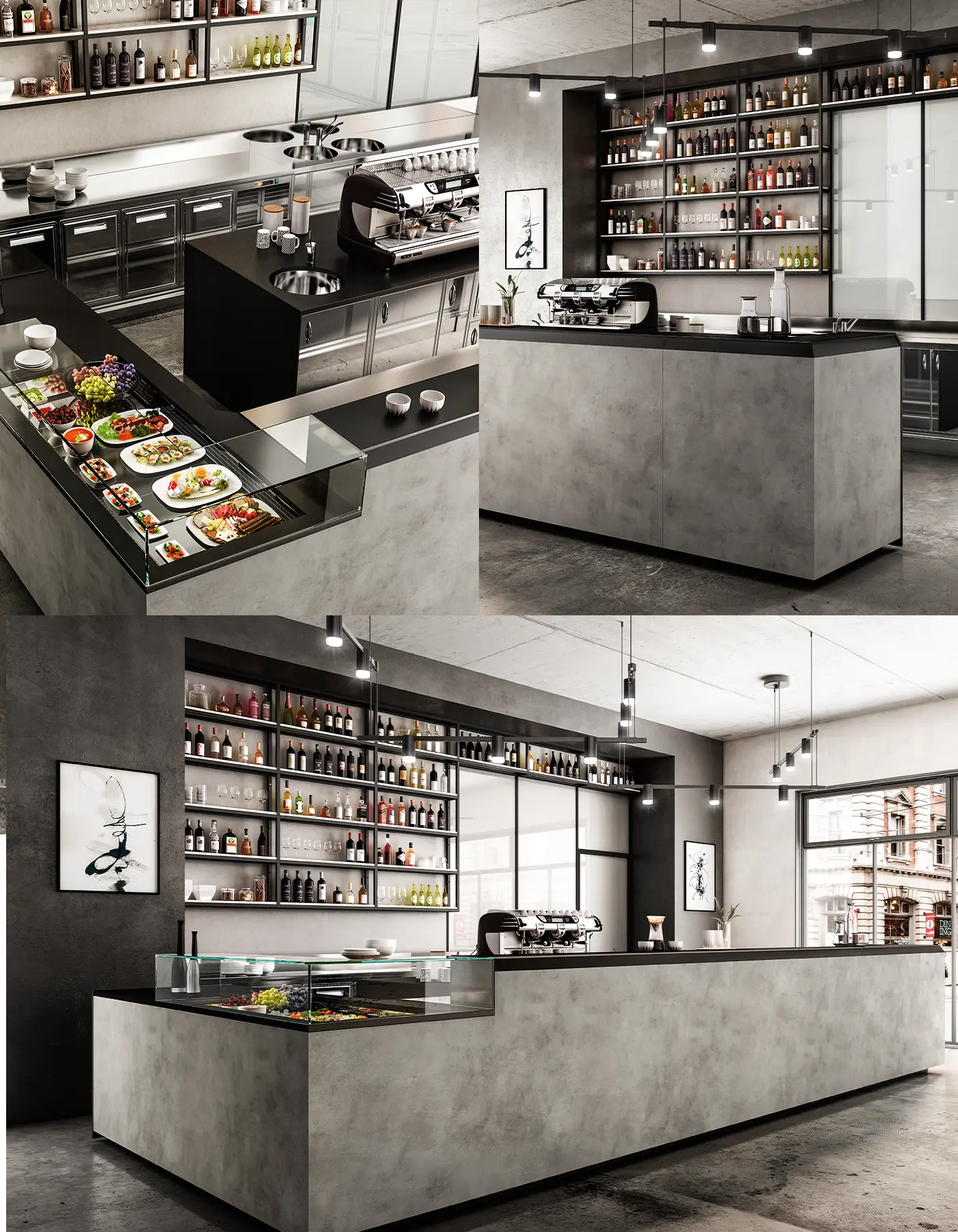 Bistro und Eisdiele Einrichtung