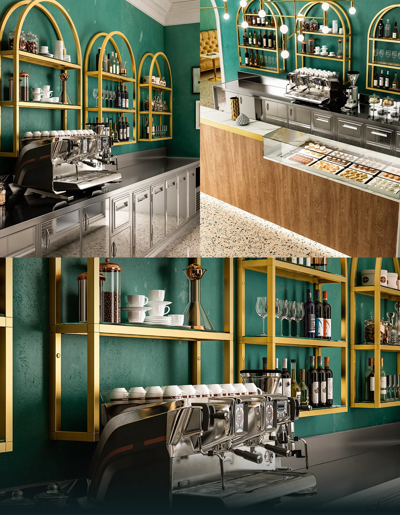 Café und Gelateria Einrichtung