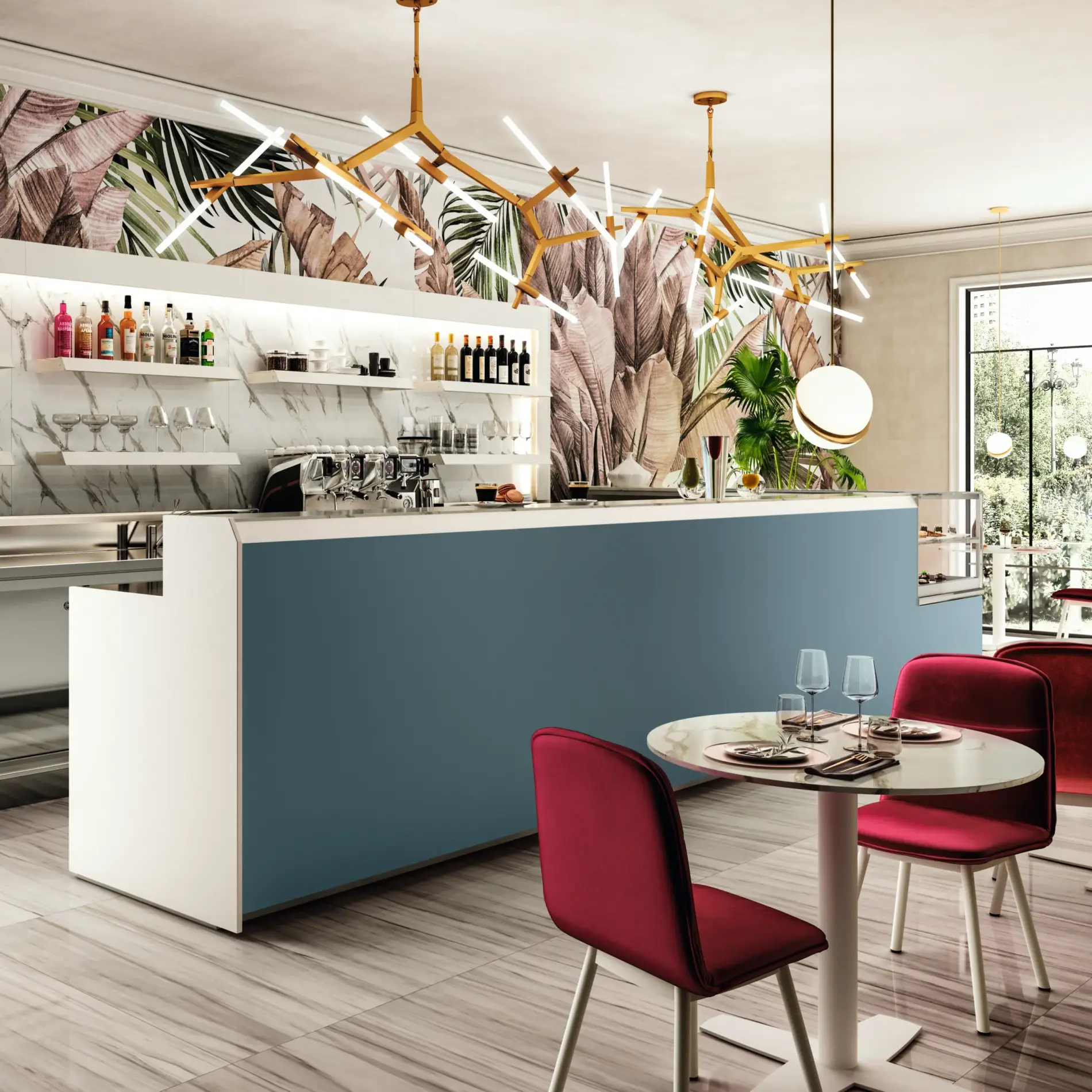 Pastellfarben Einrichtung